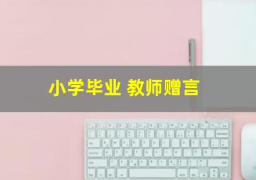 小学毕业 教师赠言